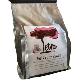 تصویر پودر شکلات لترا مدل پینک چاکلت کد ۲K مقدار ۲۰۰۰ گرم Letra Pink Chocolate Powder 2 Kg