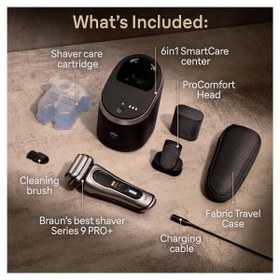 تصویر ماشین اصلاح صورت براون سری 9 مدل  Pro+ 9597cc Braun Series 9 Pro+  9597cc Electric shaver