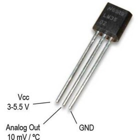 تصویر سنسور دما LM35DZ 