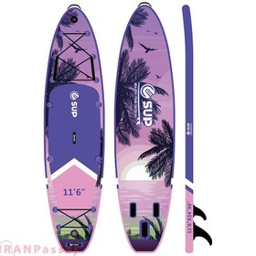 تصویر E-SUP SUNSET PURPLE INFLATABLE STAND UP PADDLE BOARD 