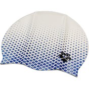 تصویر کلاه شنا ارنا مدل اسلوگان slogan - آبی 