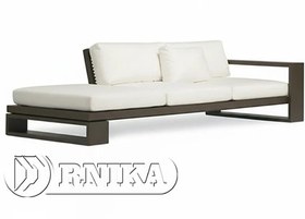 تصویر مبل سه نفره مدرن 1104 پایه مشکی