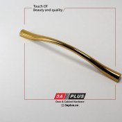 تصویر دستگیره کابینت ملونی سایز ۱۲۸ پتینه طلایی 