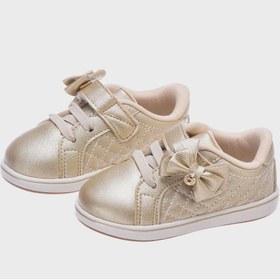 تصویر کفش کتانی پایین‌تنه با پاپیون جلو برای کودکان برند klin Kids Front Bow Low Top Sneakers