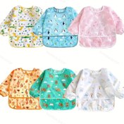 تصویر پیشبند لباسی آستین دار کودک طرح دار Dr Gym 