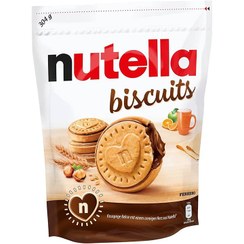 تصویر بیسکوئیت کرم شکلاتی نوتلا nutella biscuits ( پاکت 22 عددی ) 