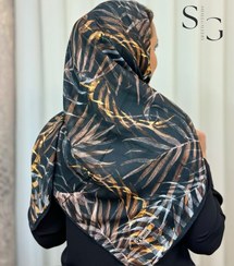 تصویر روسری طرح دار نخی 