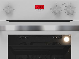 تصویر فر برقی و گازی تی اندی مدل TD 201 T&D electric and gas oven model TD 201