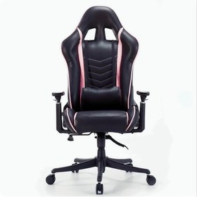 تصویر صندلی گیمینگ مدل Pink gaming chair 