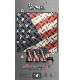 تصویر خرید اسکین برچسب برای PS4 طرح پرچم USA 
