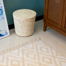 تصویر فرش ماشینی بوهو طرح مراکشی سایز ۱۲۰ در ۱۸۰ 