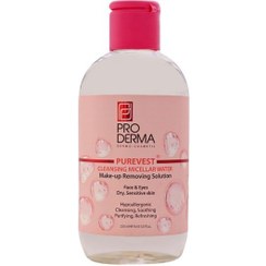 تصویر میسلار واتر پیور وست مناسب پوست خشک و حساس PRODERMA Proderma Purevest Micellar Cleansing Water For Dry And Sensitive Skin 250ml