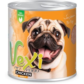 تصویر کنسرو پته ای سگ وکسی طعم گوشت مرغ 800 گرمی VEXI dog With chicken 800 ML