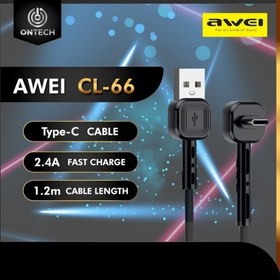 تصویر AWEI CL-66 USB to Type-C Conversion cable کابل شارژ اوی 