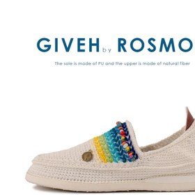 تصویر گیوه سفید طرح دار – Patterned Giveh 