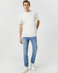 تصویر جین اسلیم فیت - جین براد برند Koton Slim Fit Jeans - Brad Jean