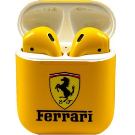 تصویر AirPods 2019 With Charging Case Yellow Ferrari Painted by Switch AirPods 2019 With Charging Case Yellow Ferrari Painted by Switch