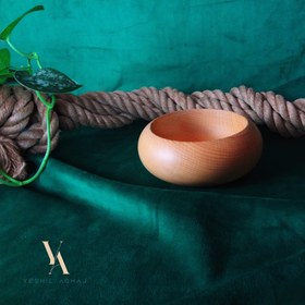 تصویر کاسه چوبی راش 