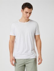 تصویر شلوارک فاق نرمال راسته مردانه کوتون Koton | 3SAM40008HW 