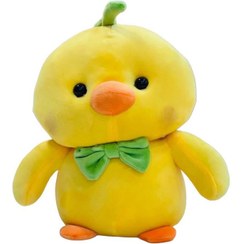 تصویر عروسک مدل پولیشی طرح جوجه پاپیونی کد 06 ارتفاع 25 سانتی متر 