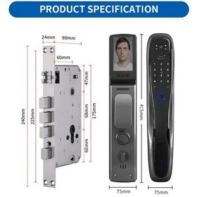 تصویر دستگیره هوشمند v200 برند Smartlock قفل هوشمند دوربیندار کیفیت عالی اثر انگشتی تخفیف قفل دیجیتال خانه هوشمند سازی هوم لاک 