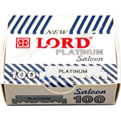 تصویر تیغ یدک سنتی لرد مدل PLATINUM بسته 100 عددی 