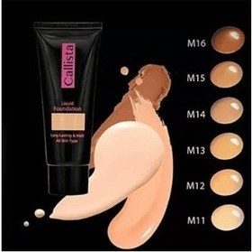 تصویر کرم پودر مات لانگ لستینگ کالیستا شماره M1 Long Lasting Matte foundation makeup Callista