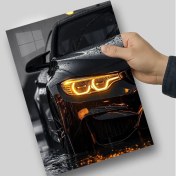 تصویر متال پوستر بی ام و مشکی 