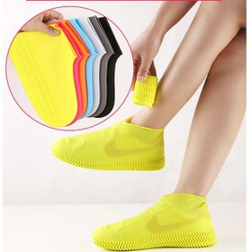 تصویر کاور یا روکش کفش ضد آب سیلیکونی ا Silicone Waterproof Shoe Cover Silicone Waterproof Shoe Cover