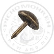 تصویر گل میخ تزئینی آنتیک ساده زیتونی 100عددی 