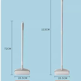 تصویر پرزگیر فرشی دسته تلسکوپی با یدک اضافی عرض رول 19 سانت 