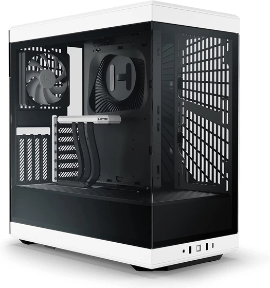 NZXT H7 - CM-H71BW-01 - ATX Mid Tower PC Gaming Case - Front I/O USB Type-C  Port - Quick-Release Tempered Glass Side Panel - White