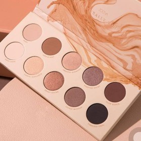 تصویر پالت سایه ۱۰ رنگ زووا zoeva : پیگمنت قوی و ماندگاری بالا برای آرایش چشم حرفه‌ای 