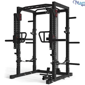 تصویر پاور رک یا سازه کراس فیت چند منظوره Power rack or multipurpose crossfit structure NS1023 