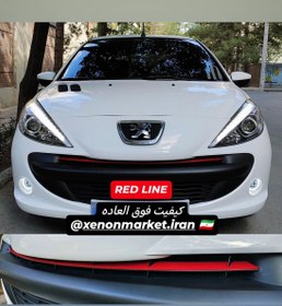 تصویر رد لاین سپر جلو پژو 207 چسبی 