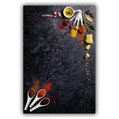 تصویر فرش چاپی آشپزخانه طرح ادویه کد K157 سایز ۵۰ در ۸۰ 