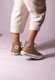 تصویر Beige platform converse 