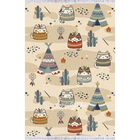 تصویر فرش کودک طرح پیشی ها کد DC10 