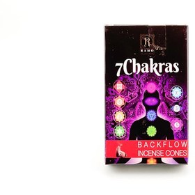 تصویر عود آبشاری رایحه هفت چاکرا 7 CHAKRAS برند رامو 