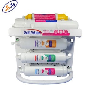 تصویر دستگاه تصفیه آب سافت واتر مدل RO-7 اینلاین ۷ مرحله 