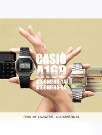 تصویر ساعت مچی یونیسکس CASIO VINTAGE A168WEHB-1ADF