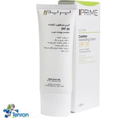 تصویر کرم مرطوب کننده پوست چرب بدون رنگ پریم، SPF30 