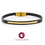 تصویر دستبند چرم و طلا مردانه کد LB30098-30100 