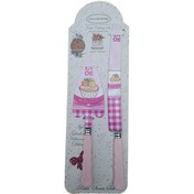 تصویر ست کارد و کفگیر سرو کیک انگلیش هوم مدل R&N طرح Love 