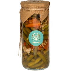 تصویر ترشی لوبیا سبز و هویج 