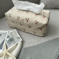 تصویر جای دستمال کاغذی طرح گل سرخ 