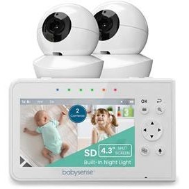 تصویر دوربین و مانیتور امنیتی کودک برند Babysense V43 