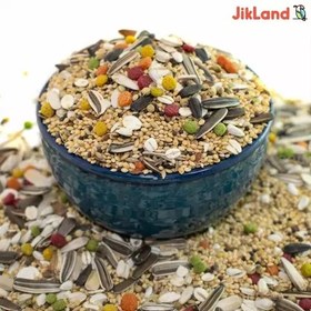 تصویر غذای عروس هلندی-کوتوله-مرغ عشق و طوطی سانان هفت تخم ویتامیل - 800 گرمی 