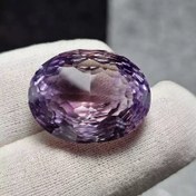 تصویر نگین درشت سنگ آمیترین پاک معدنی ۳۱/۴۵ قیراط تراش خاص کد 32019 