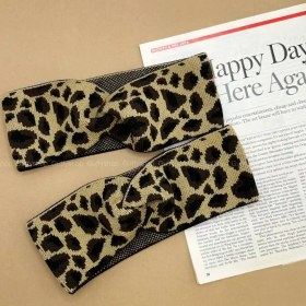 تصویر هدبند بافت پلنگی گره 